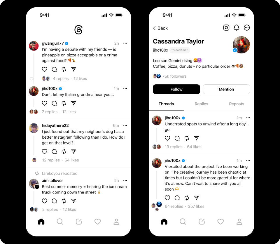 Avec Threads, Meta espère capter les déçus de Twitter. Le nouveau réseau social offre une expérience proche de celle du réseau à l’oiseau bleu, mais avec une touche d’Instagram. L’application n’est pas encore accessible en Europe.
